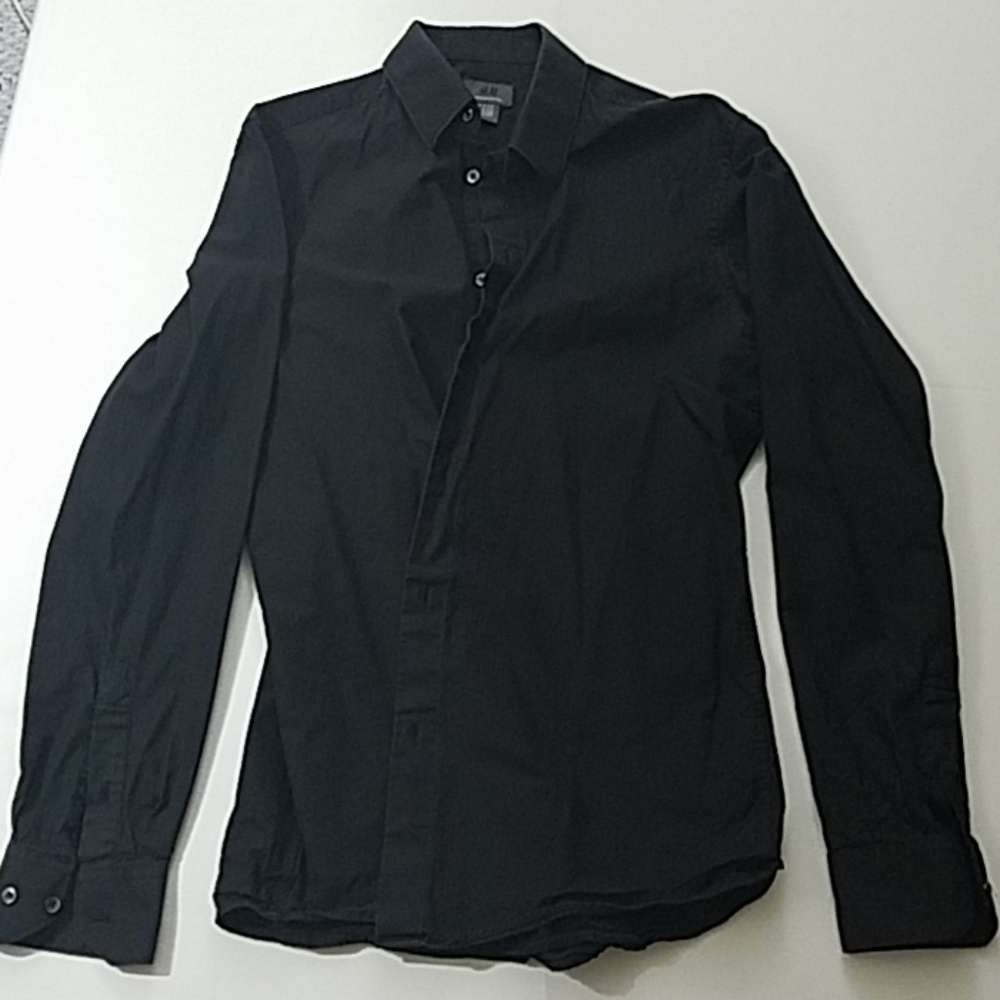 H&M premium cotton men's dress shirt